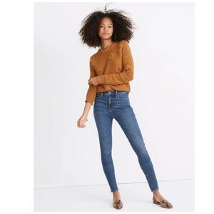 Madewell Blue Skinny Jeans with 10” High-Rise Waist